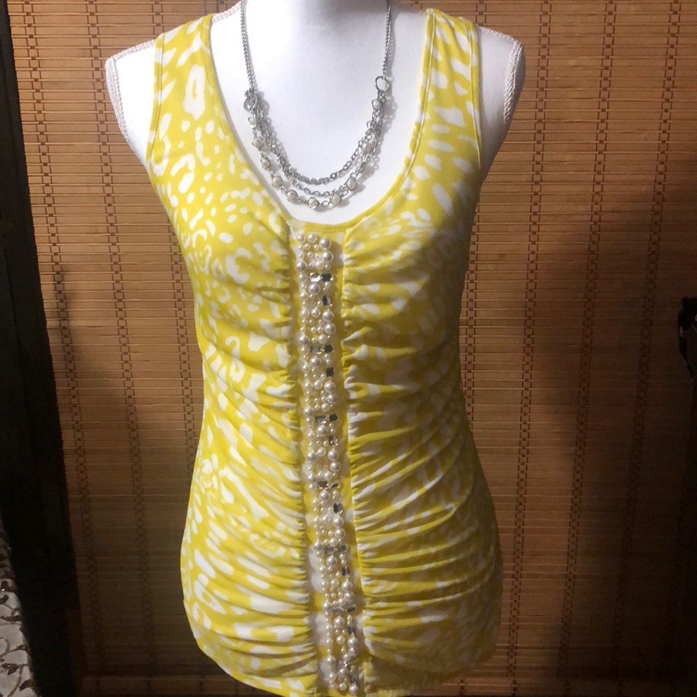 Beautiful yellow top from Inc